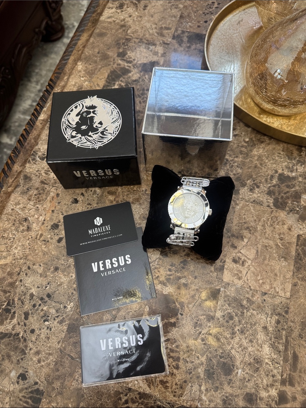 Versus Versace Men’s Silver and White Bracelet Watch